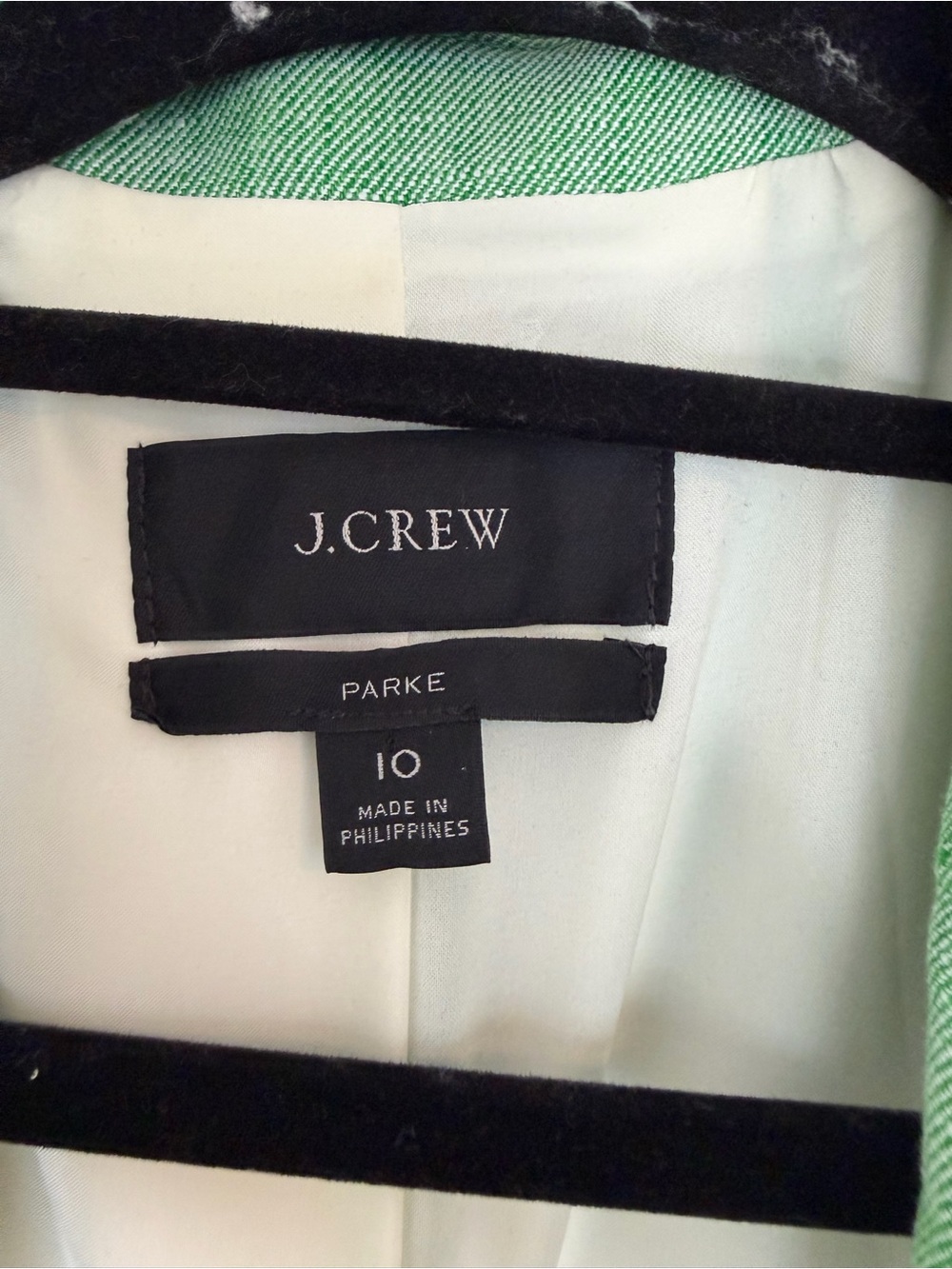 J Crew Parke Light Green Linen Women's Single-Button Blazer Jacket Preppy - Picture 6 of 11